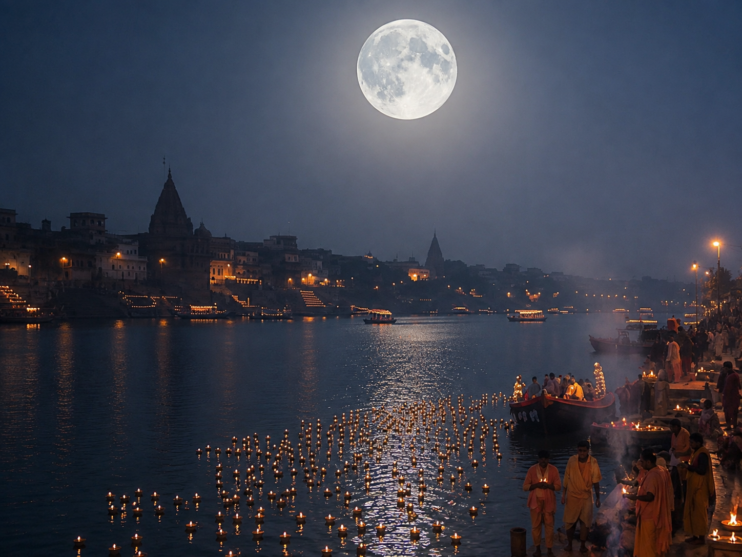 Kartik Purnima at Ganga